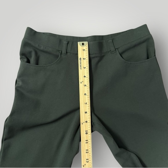 QUINCE Ultra-Stretch Ponte Straight Leg 4-Pocket Pants Olive Green Sz M - Picture 9 of 15